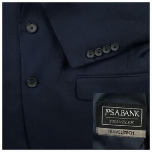 Jos A Bank Sport Coat Blazer Mens 40R Traveler Tech Slim Fit Performance Wool